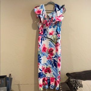 Multicolor ruffle dress